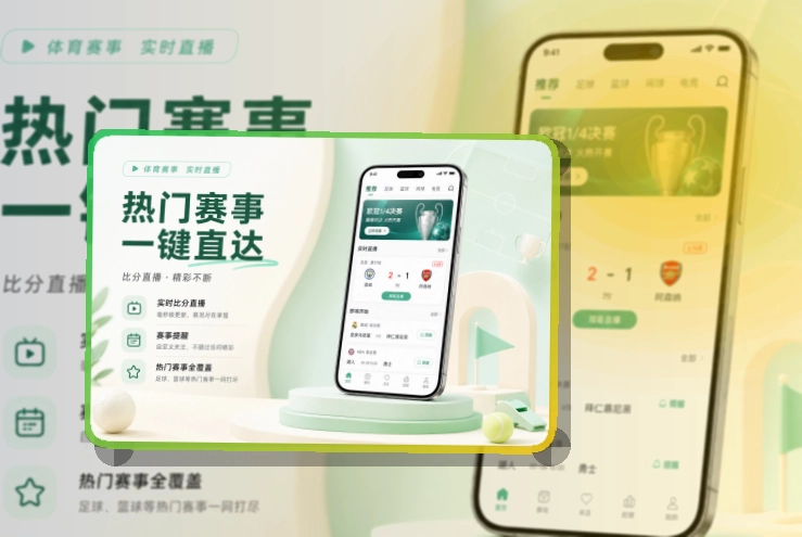 满冠体育 App常用亮点展示 页面展示